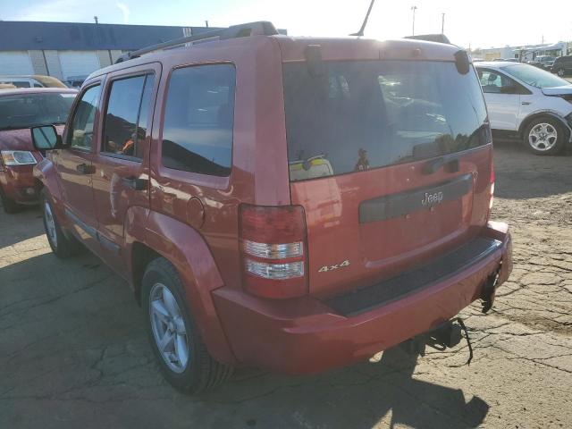 1J8GN28K19W545662 - 2009 JEEP LIBERTY SP RED photo 3