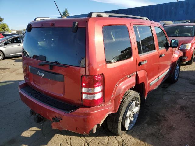 1J8GN28K19W545662 - 2009 JEEP LIBERTY SP RED photo 4