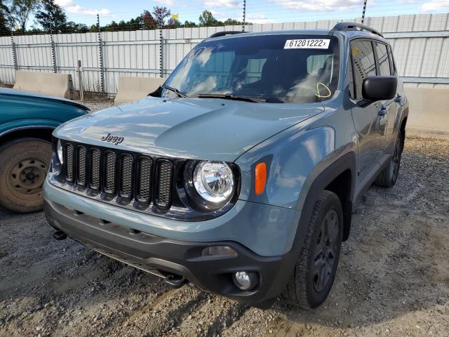 ZACCJBAB0JPH99022 - 2018 JEEP RENEGADE S BLUE photo 2