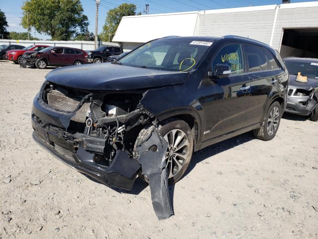 5XYKWDA75EG464185 - 2014 KIA SORENTO SX BLACK photo 2