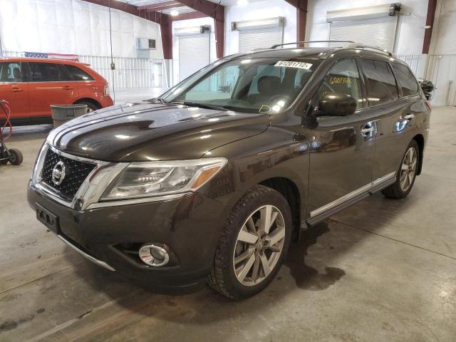 5N1AR2MMXFC635524 - 2015 NISSAN PATHFINDER GREEN photo 2