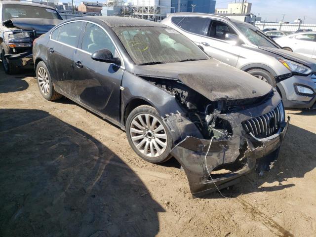 W04GR5EC6B1054026 - 2011 BUICK REGAL BLACK photo 1