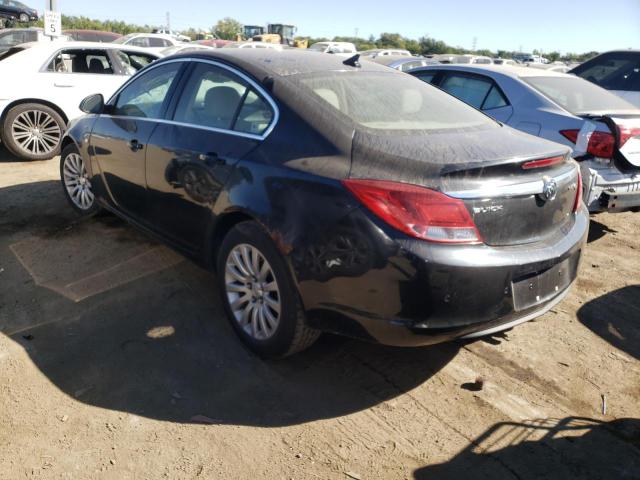 W04GR5EC6B1054026 - 2011 BUICK REGAL BLACK photo 3