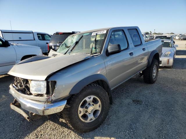 1N6ED27T2YC424308 - 2000 NISSAN FRONTIER C BEIGE photo 2