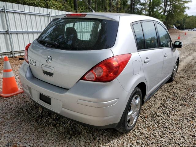 3N1BC1CP1BL366878 - 2011 NISSAN VERSA S SILVER photo 4