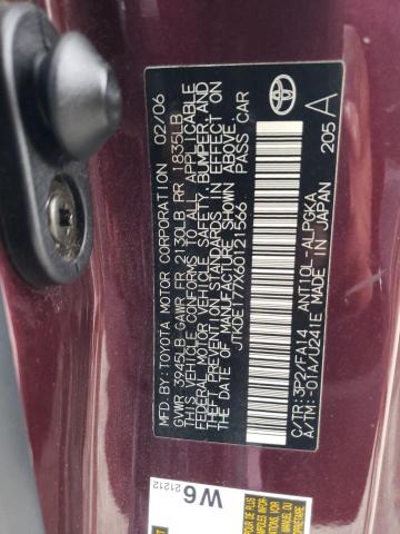 JTKDE177X60121566 - 2006 TOYOTA SCION TC  照片 10