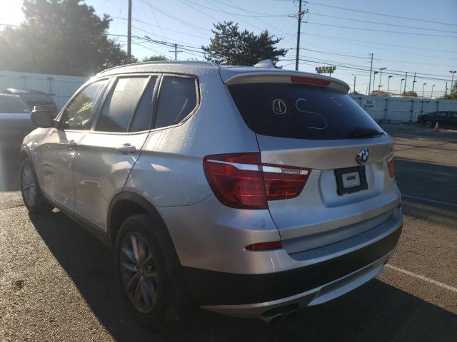 5UXWX9C56E0D14634 - 2014 BMW X3 XDRIVE2 SILVER photo 3