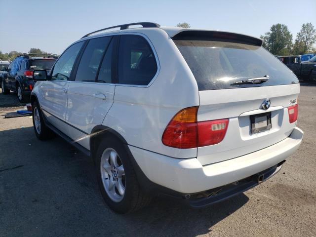 5UXFB33582LH32893 - 2002 BMW X5 4.4I SILVER photo 3