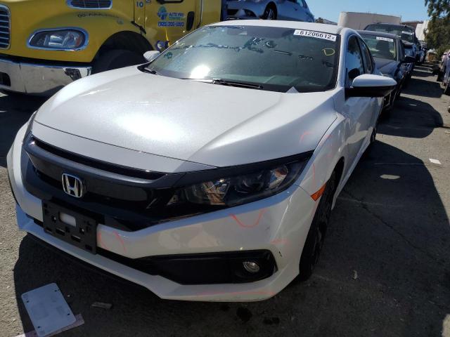 2HGFC2F81LH530988 - 2020 HONDA CIVIC SPOR WHITE photo 2