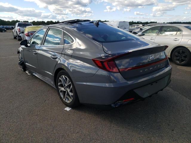 5NPEF4JA4LH039717 - 2020 HYUNDAI SONATA SEL GRAY photo 3