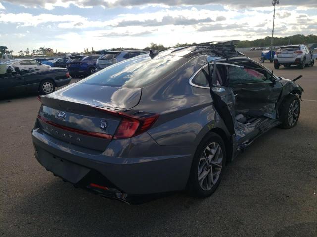 5NPEF4JA4LH039717 - 2020 HYUNDAI SONATA SEL GRAY photo 4