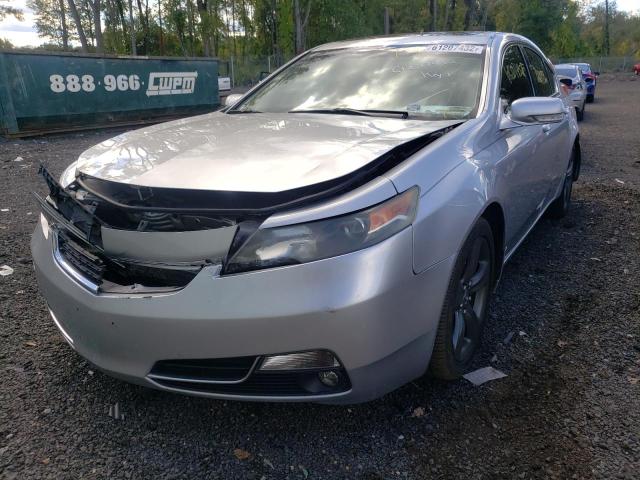 19UUA9F5XDA001731 - 2013 ACURA TL TECH SILVER photo 2