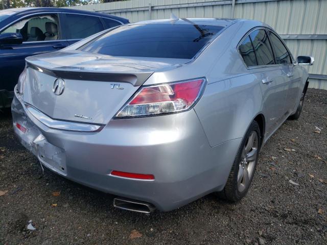19UUA9F5XDA001731 - 2013 ACURA TL TECH SILVER photo 4