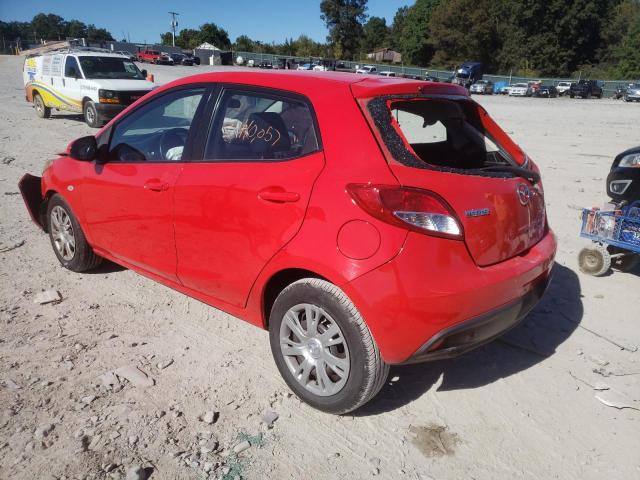 JM1DE1KY7E0177843 - 2014 MAZDA MAZDA2 SPO RED photo 3