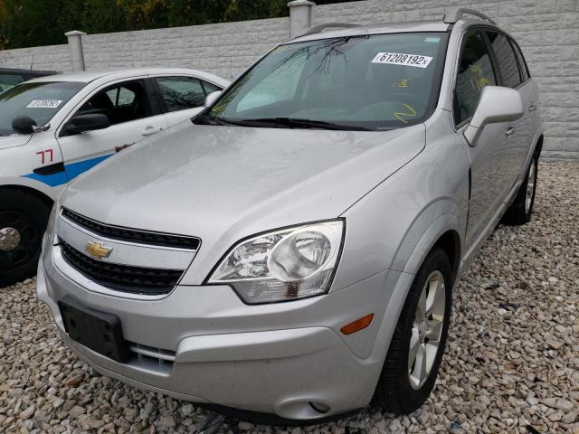 3GNAL4EK4ES626624 - 2014 CHEVROLET CAPTIVA LT SILVER photo 2