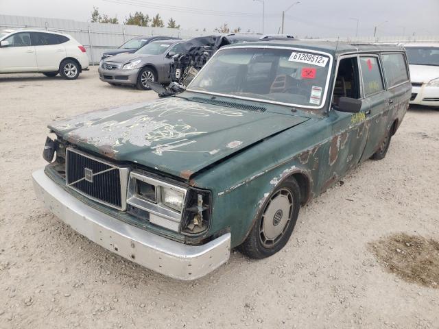 VC24541A3285680 - 1980 VOLVO 240 WAGON GREEN photo 2