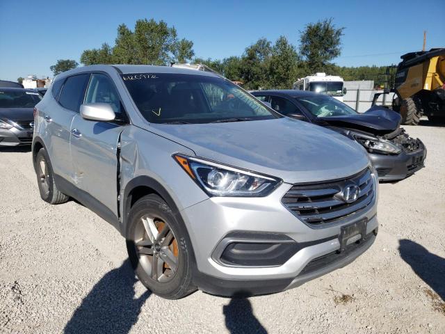 5XYZT3LB0JG542482 - 2018 HYUNDAI SANTA FE S SILVER photo 1