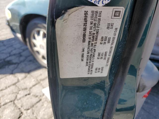 2G4WF5218V1480453 - 1997 BUICK REGAL GS Жасыл фото 10