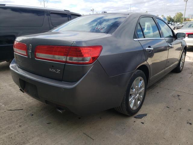 3LNHL2GC0AR630863 - 2010 LINCOLN MKZ GRAY photo 4