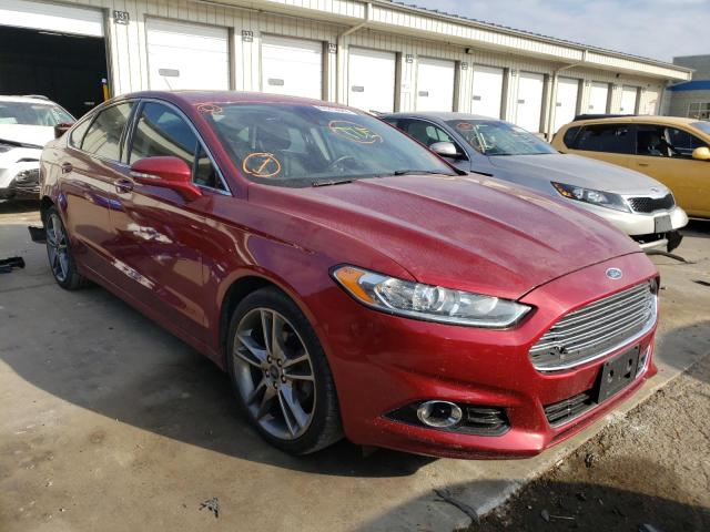 3FA6P0D99ER289570 - 2014 FORD FUSION TIT RED photo 1