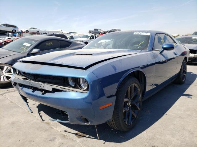 2C3CDZAG5MH513803 - 2021 DODGE CHALLENGER BLUE photo 2