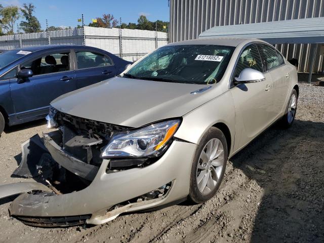 2G4GK5EX1F9169160 - 2015 BUICK REGAL GOLD photo 2