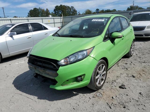 3FADP4EJ2FM210486 - 2015 FORD FIESTA SE GREEN photo 2