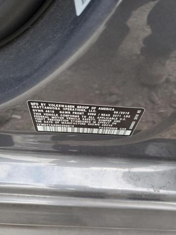 1VWDT7A33HC008613 - 2017 VOLKSWAGEN PASSAT R-L GRAY photo 10