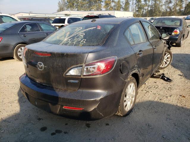 JM1BL1W80C1658810 - 2012 MAZDA 3 I GRAY photo 4