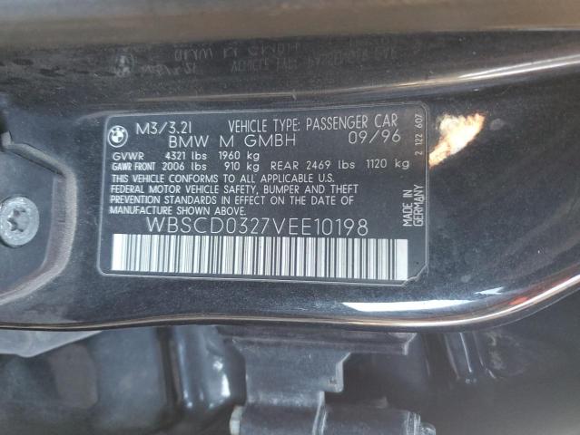 WBSCD0327VEE10198 - 1997 BMW M3 AUTOMAT 黑色 照片 10