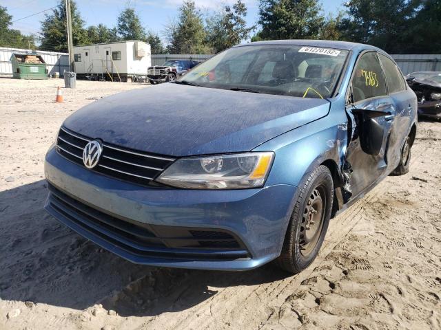 3VW1K7AJ2FM304061 - 2015 VOLKSWAGEN JETTA BASE 蓝色 照片 2