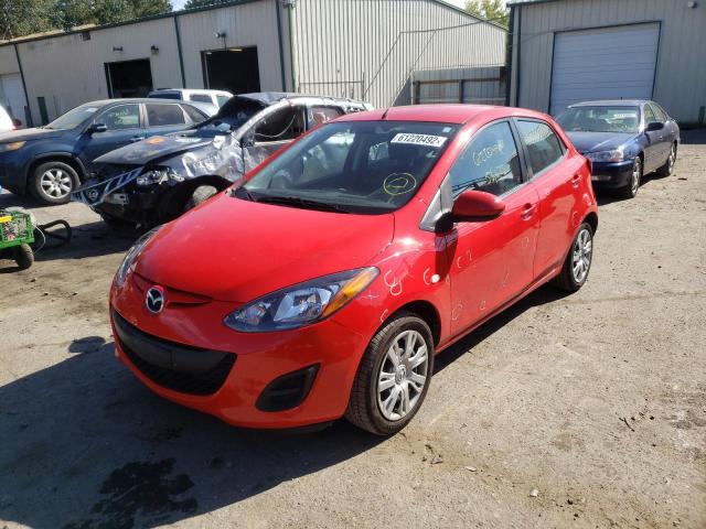 JM1DE1KYXE0175598 - 2014 MAZDA MAZDA2 SPO 红色 照片 2