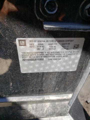 2G1125S32J9102693 - 2018 CHEVROLET IMPALA PRE შავი ფოტო 10