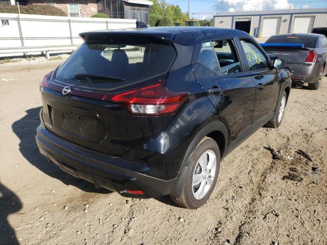 3N1CP5BV5NL517953 - 2022 NISSAN KICKS S BLACK photo 4