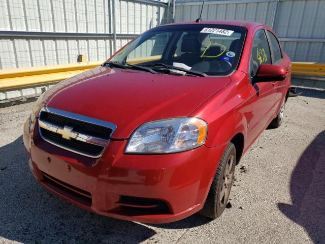 KL1TD56E89B332147 - 2009 CHEVROLET AVEO LS 红色 照片 2
