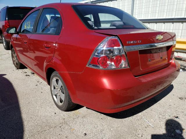 KL1TD56E89B332147 - 2009 CHEVROLET AVEO LS 红色 照片 3