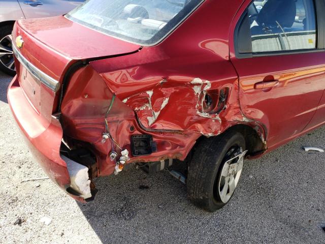 KL1TD56E89B332147 - 2009 CHEVROLET AVEO LS 红色 照片 9