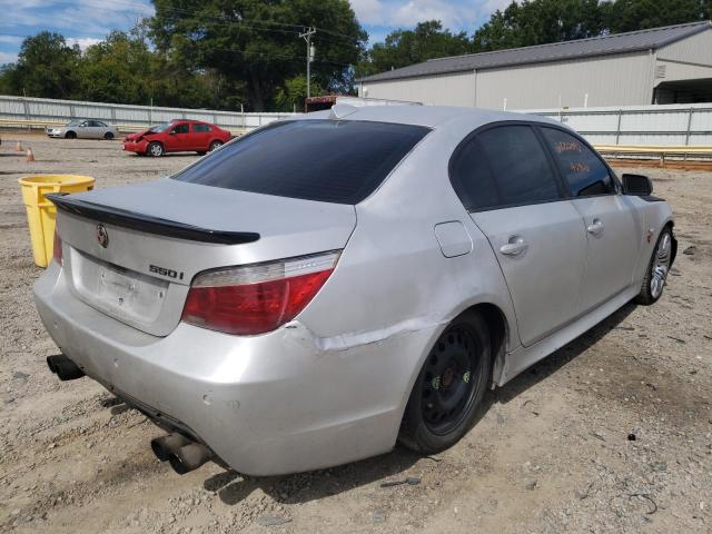 WBANW53538CT52859 - 2008 BMW 550 I SILVER photo 4