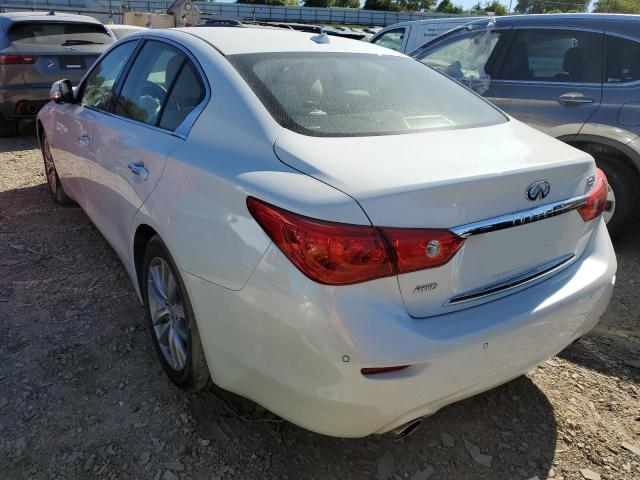 JN1CV7AR0HM680767 - 2017 INFINITI Q50 WHITE photo 3