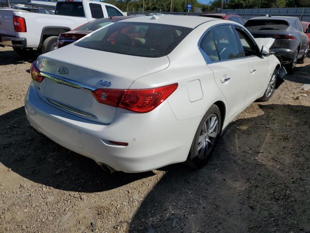 JN1CV7AR0HM680767 - 2017 INFINITI Q50 WHITE photo 4