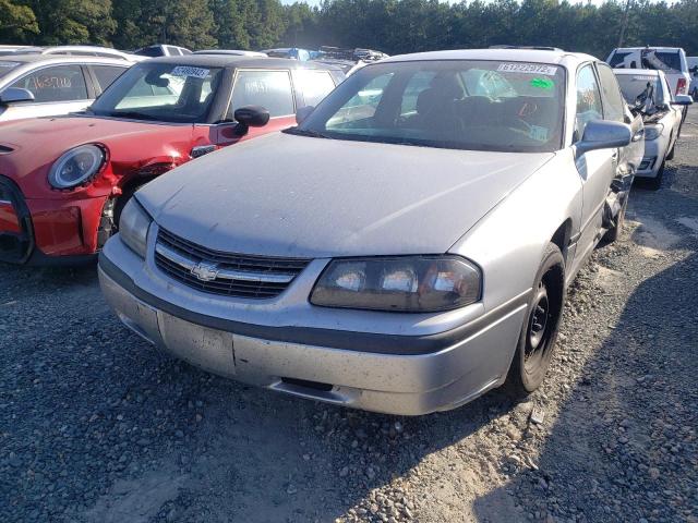 2G1WF52E359150284 - 2005 CHEVROLET IMPALA SILVER photo 2