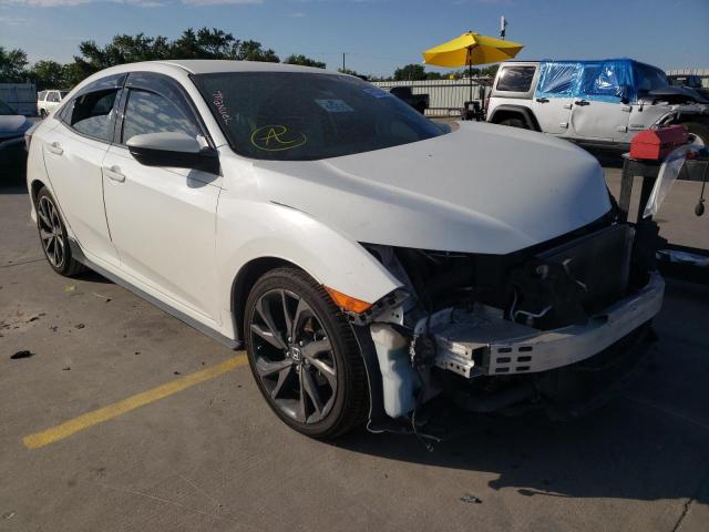 SHHFK7G48JU213379 - 2018 HONDA CIVIC SPOR WHITE photo 1