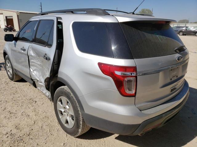 1FM5K7B83EGA42927 - 2014 FORD EXPLORER SILVER photo 3