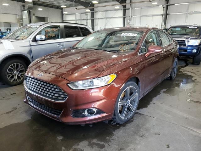 3FA6P0K9XGR264246 - 2016 FORD FUSION TIT ORANGE photo 2