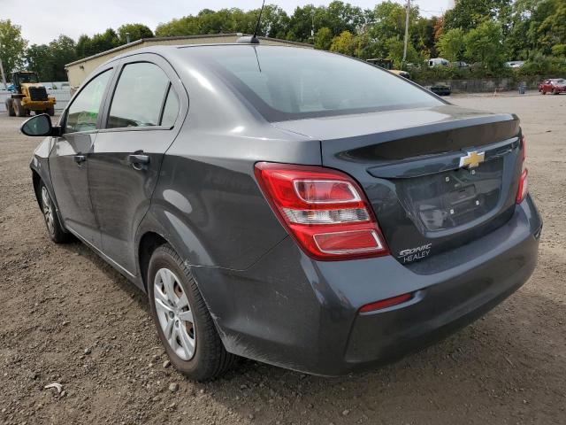 1G1JB5SG6J4135900 - 2018 CHEVROLET SONIC LS GRAY photo 3