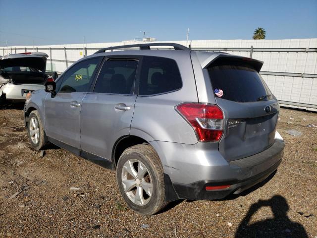 JF2SJAHCXFH431421 - 2015 SUBARU FORESTER 2 SILVER photo 3