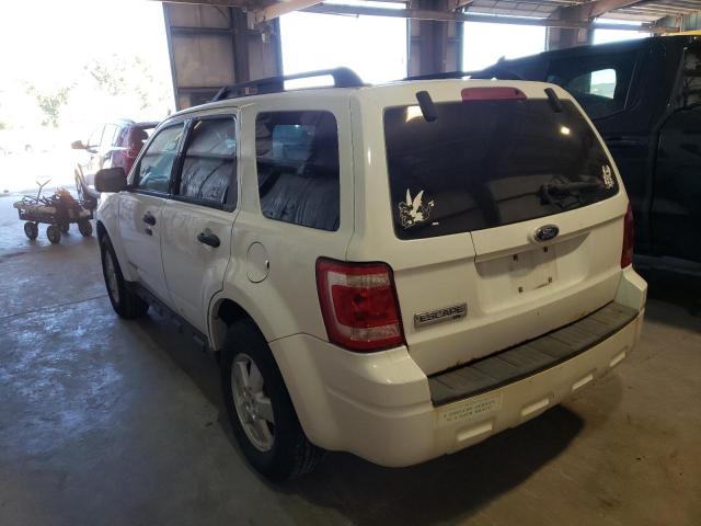 1FMCU03Z38KE65492 - 2008 FORD ESCAPE WHITE photo 3