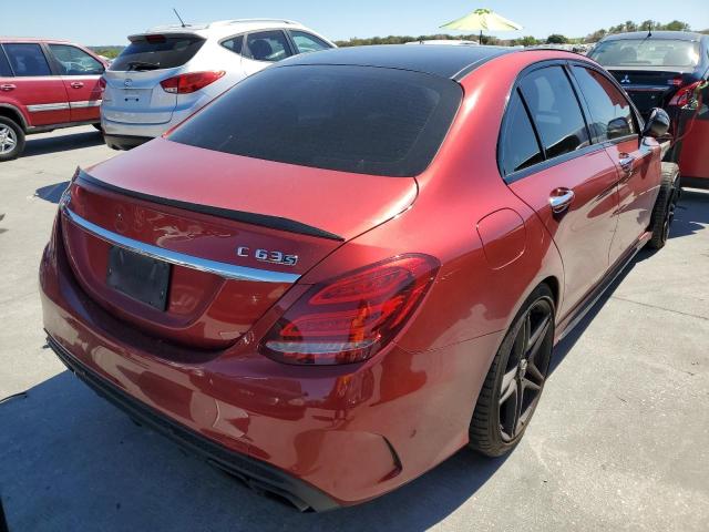 55SWF8HB2GU098360 - 2016 MERCEDES-BENZ C 63 AMG-S RED photo 4