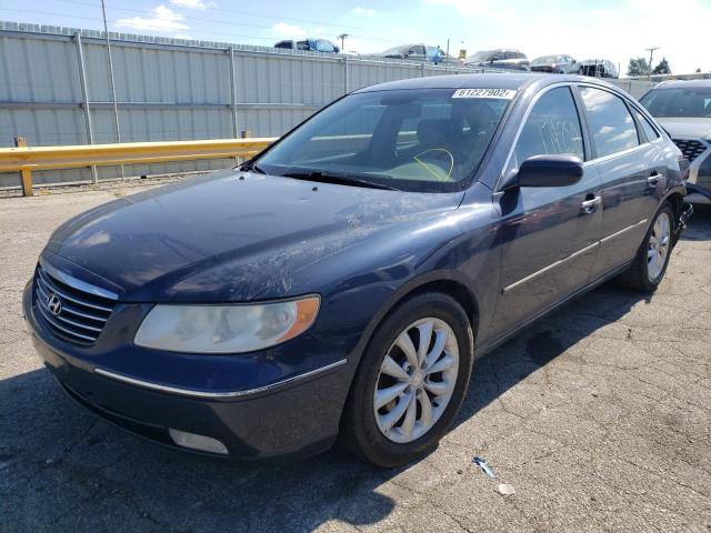 KMHFC46F76A058416 - 2006 HYUNDAI AZERA SE BLUE photo 2