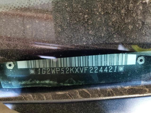 1G2WP52KXVF224421 - 1997 PONTIAC GRAND PRIX წითელი ფოტო 10